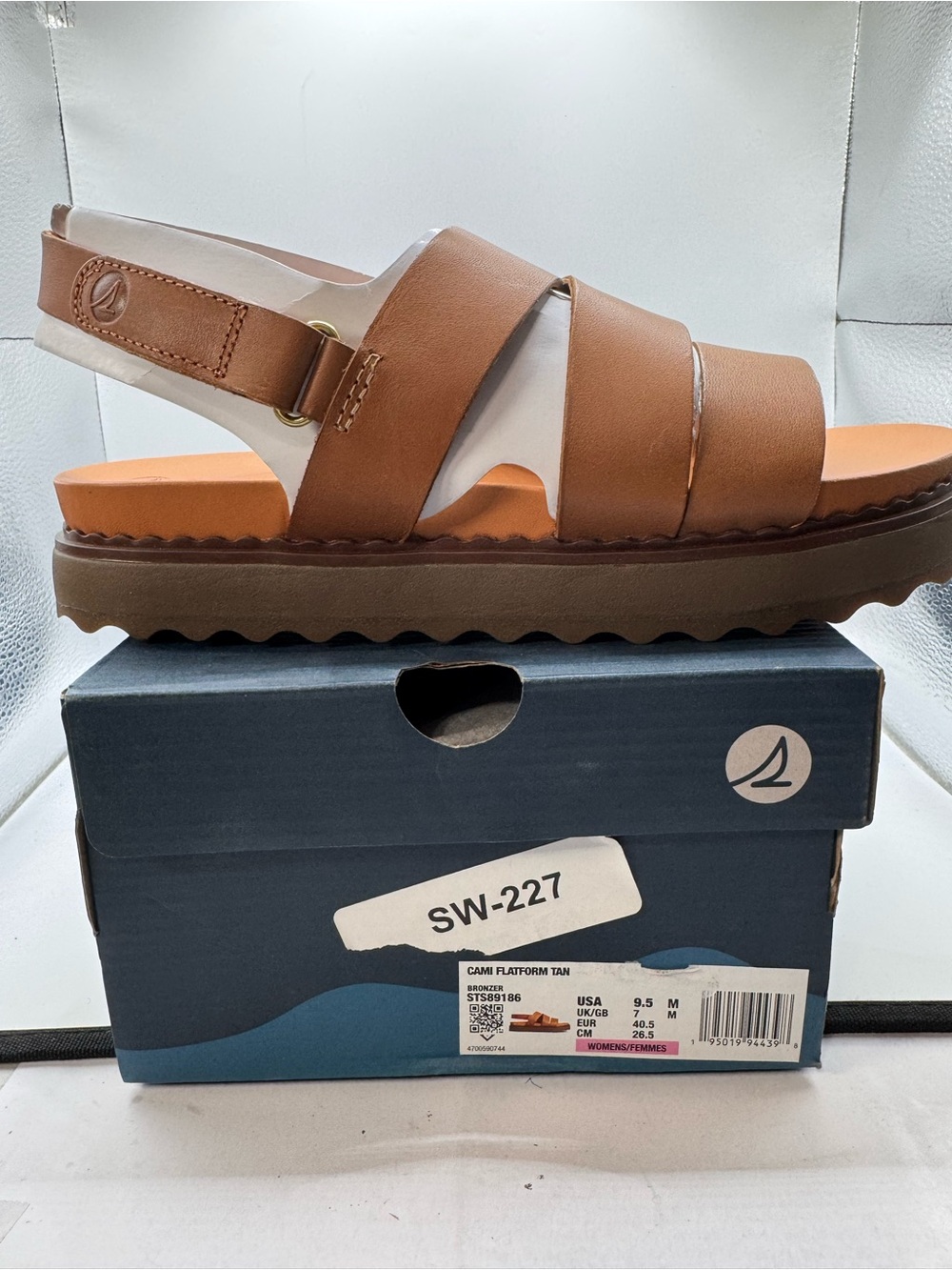 Clarks Women’s Tan Platform Slingback Sandal
